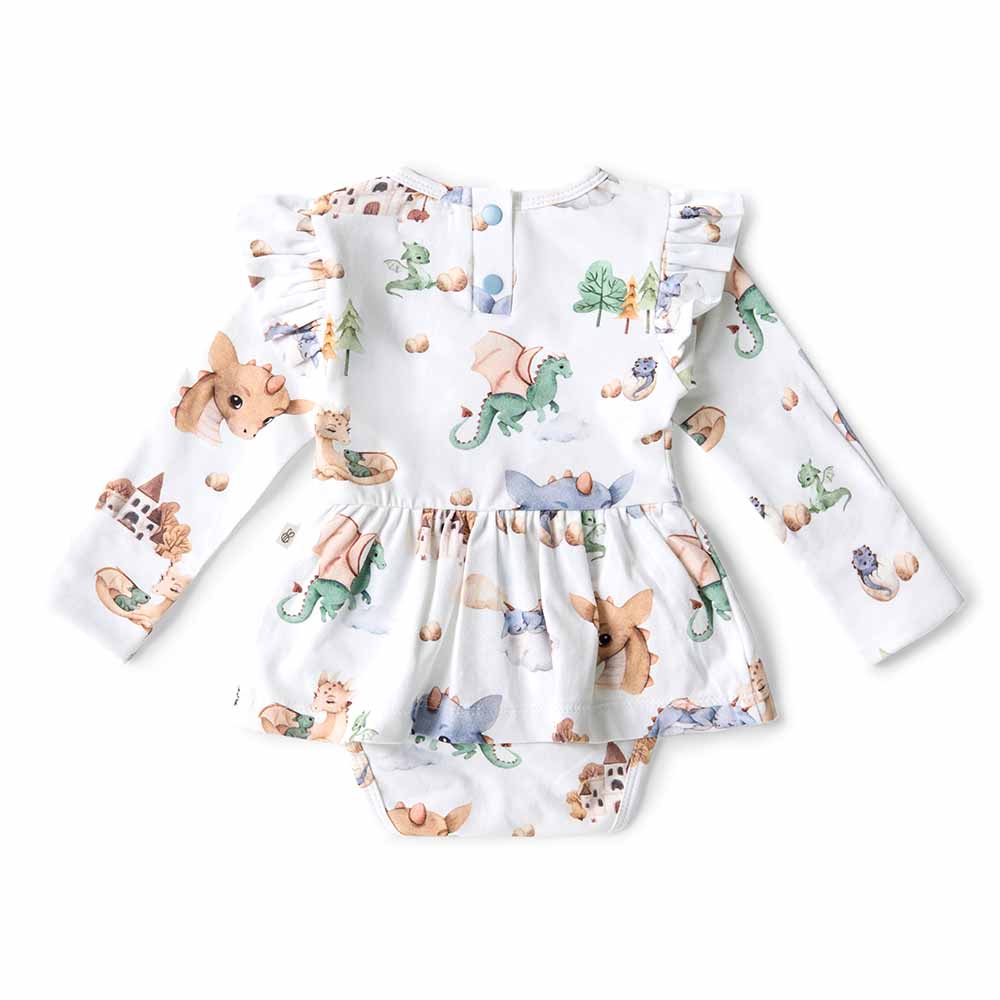 Dragon Long Sleeve Organic Dress - Image 6