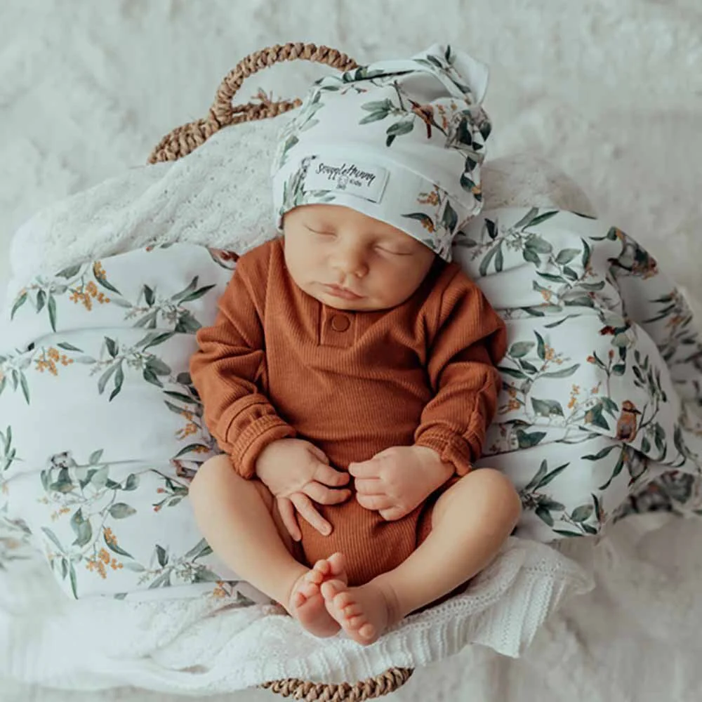 Eucalypt Organic Jersey Wrap & Beanie Set - Image 7