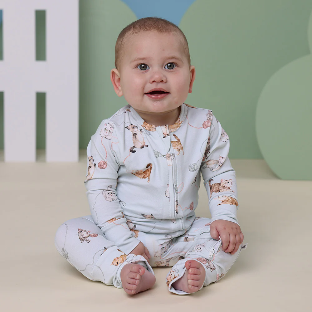 Kittens Organic Snugglesuit Convertible Romper - Image 3