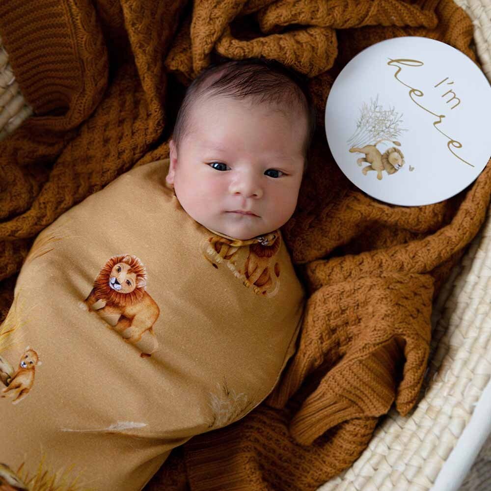 Roar Organic Jersey Wrap & Beanie Set - Image 10