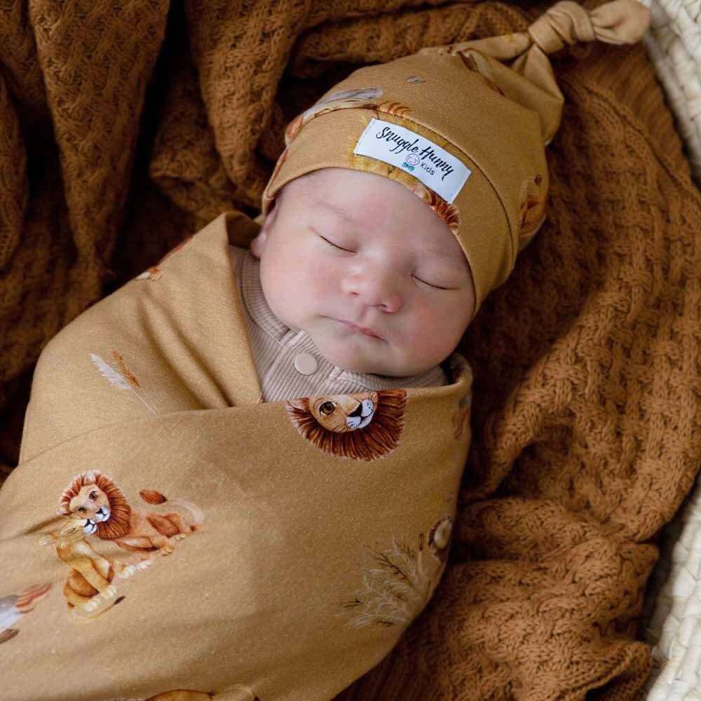 Roar Organic Jersey Wrap & Beanie Set - Image 9